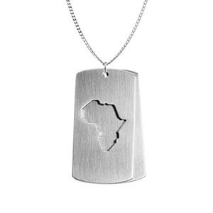 Stainless Steel Africa Dog Tags